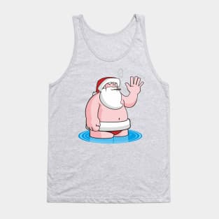 Santa On Vacation Tank Top